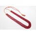 Red Ruby faceted treated Beads Stones NECKLACE 5 lines 324 Carats C 107